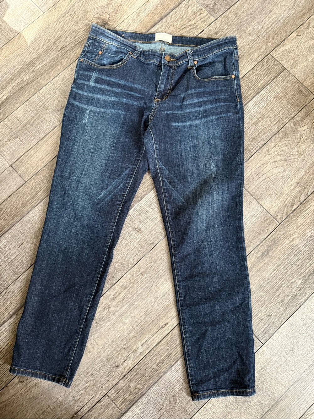 Caslon Dark Blue Straight Leg Jeans